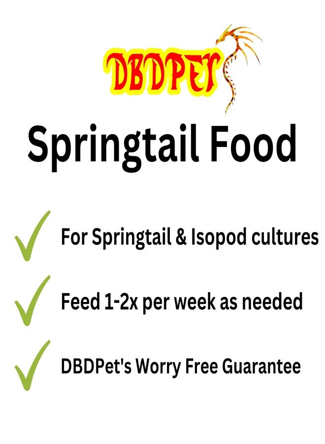 DBDPet Springtail Food (4oz Bottle) - Food for Springtail & Isopod Cultures - Explode Your Springtail Culture's Growth with Our Springtail Food - Image 5